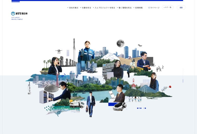 NTT西日本新卒採用サイト