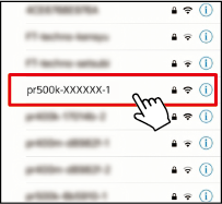 ③SSIDを選択する
