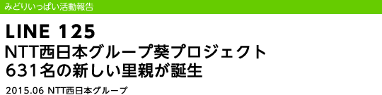 LINE 125 NTT�����{�O���[�v���v���W�F�N�g631���̐V�������e���a��