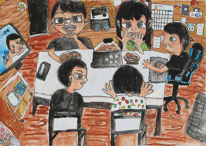 NTT西日本沖縄支店賞、浦添小学校 5年　大本 杏花さんの作品