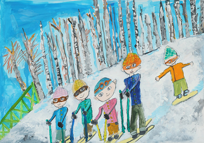 特賞（図画の部）4学年の部、沖縄カトリック小学校　松田 琉花さんの作品