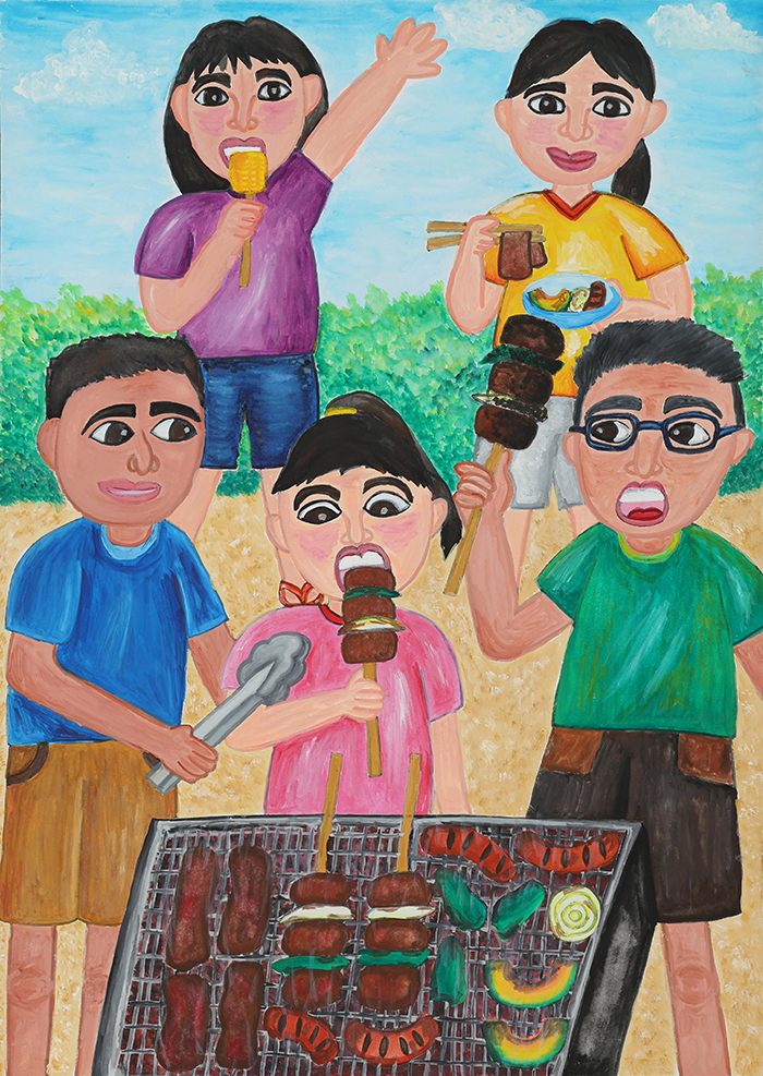 特賞（図画の部）6学年の部、城岳小学校　プリド アナリアさんの作品