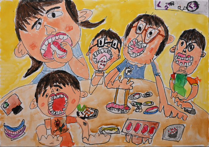 特賞（図画の部）、与儀小学校　鈴木 稟子さんの作品