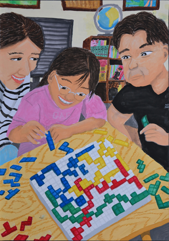特賞（図画の部）、泊小学校　野村 美波さんの作品